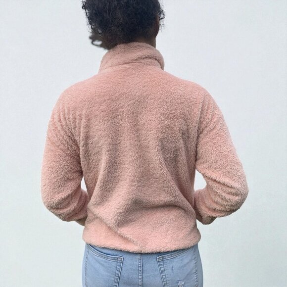 Uniqlo WomenS Pink Fleece Jacket Size M Full-Zip Soft Warm Outerwear - Picture 3 of 6